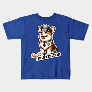 Corgi Police Kids T-Shirt